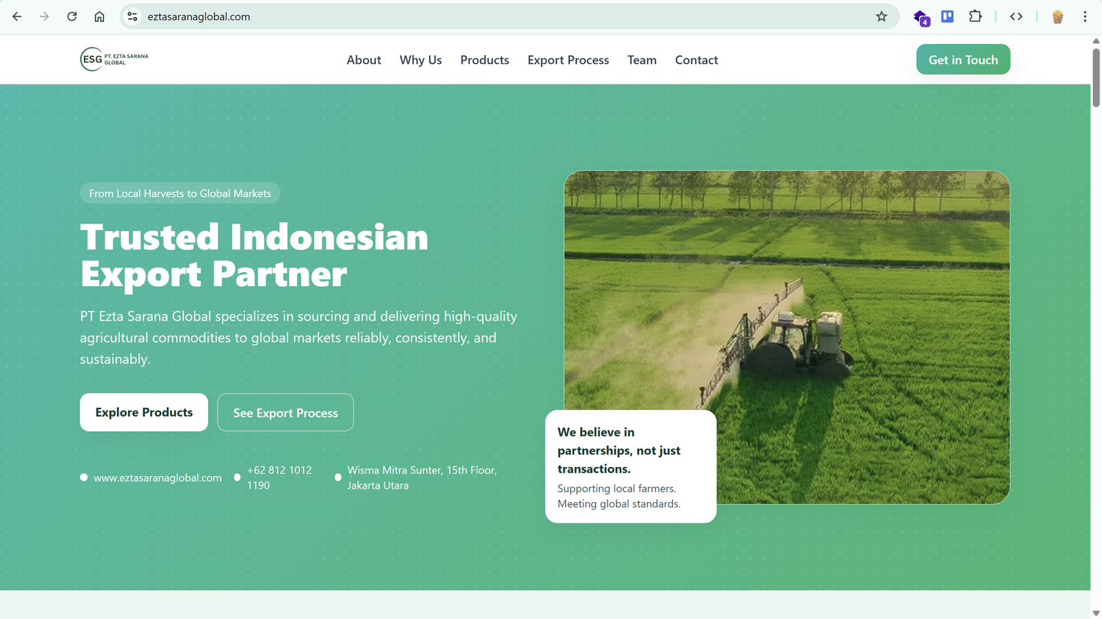 Website PT.Eztasaranaglobal
